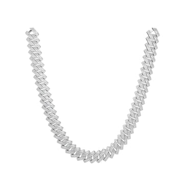 10 MM Wide Customized Any Chain Fully Iced Out 925 Sterling Silver Customized Moissanite Cuban Chain