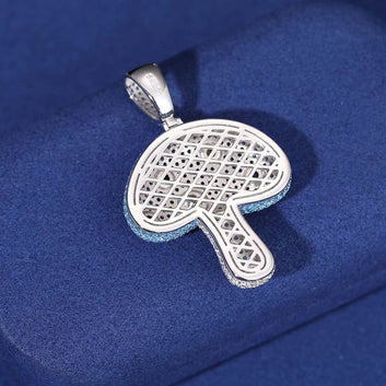 S925 Moissanite Mushroom Pendant