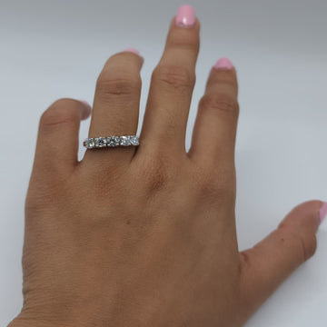 1.25 Ct Moissanite Diamond Ring, 5 Stone Diamond Ring, wedding Ring