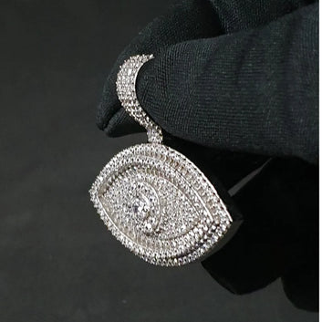Iced Out Evil Eyes Pendant 1.25